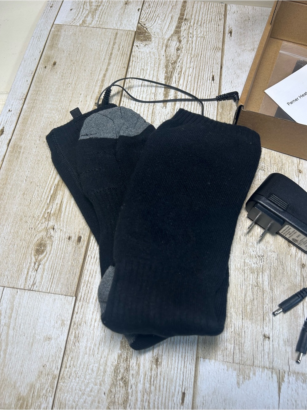 Heated Black Men's Socks - Electric Warming Socks